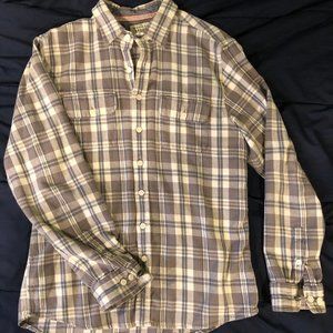 Normal Brand Mountain Overshirt Flannel Grey Blue